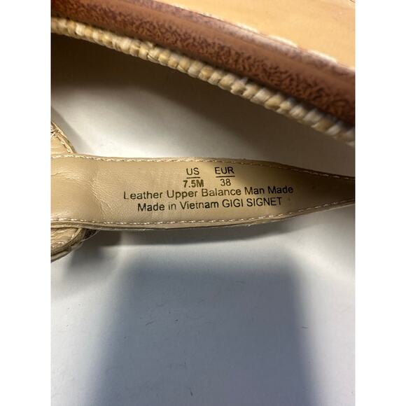 Sam Edelman Women's Gigi RetroT-Strap Sandals Size 7.5 Color: Modern Ivory - Picture 6 of 7